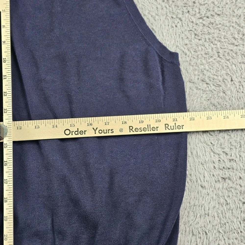Polo Ralph Lauren Sweater Vest Mens 2XL Navy Blue‎ Pima Cotton Pullover Classic